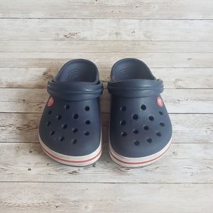 Crocs- Kids' Crocband Clog J1, Blue and Red.